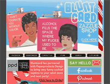 Tablet Screenshot of bluntcard.com